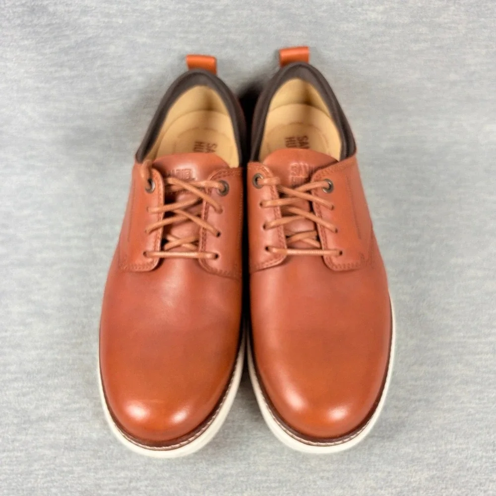 Samuel Hubbard Rafael Lace Up Shoes Mens 8 W Brown Tan Leather Oxfords Comfort
